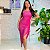 Vestido Midi de Amarração em Lurex e Bico Lateral Com Brilho e Costas Nua VC-3 - Imagem 5