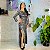 Dança do Ventre Vestido Galabia Baladi Malha Estampado - Envio Imediato - VGPE-18 - Imagem 4