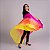 Véu Seda Pura Colorido Dança do Ventre Amarelo, Laranja e Rosa - VEU-SEDAA-12 - Imagem 4