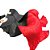Par Fan Véu Leque Degrade Vermelho e Preto Dança do Ventre - VFAN-9 - Imagem 2