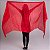 Véu Seda Pura Vermelho Liso Dança do Ventre - VEU-SEDAA-16 - Imagem 4