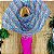 Véu de Chiffon Estampado Dança do Ventre - VEU-CHI-28 - Imagem 2