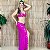Dança do Ventre Traje Bordado Completo M 42 - Pronta Entrega - TPCL-862 - Imagem 3