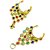 Par de Pulseiras Dourada Com Pedras Coloridas Dança do Ventre/ Cigana/ Indiana - PPDPC-U - Imagem 4