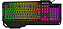 Teclado Gamer Preto USB LED RGB Hoopson ABNT2 Anti Ghosting Teclas Suspensas, Retro Iluminado, TPC-071 - Imagem 1