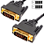 Cabo DVI-D para DVI-D Dual Link 24+1 Pinos, Alta Resolução, 2 Metros, MB Tech - Preto - Imagem 1