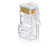 Conector RJ45 Cat6 Intelbras Branco para Cabo Rede Lan Plug Rede - Imagem 1