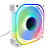 Cooler FAN Loving Cool 120mm RGB Fixo, CL-160B, Branco - Imagem 1