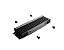 Dissipador de Calor para SSD M2 NVme 2280 PCYES, Heat Shield - PHS2280BK - Imagem 3