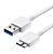 Cabo para HD Externo USB 3.0 A macho X Micro USB B Mach 50cm, Branco - Imagem 1
