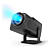 Projetor Portatil 4K, Ultra HD, HY320, Android, Wifi 6 e Bluetooth 5, Projeção Full HD 1080P, Preto - Imagem 1