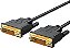 Cabo DVI-D 24+1, Dual Link, Full HD 1080P, 2M, Preto - Imagem 1