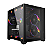 Gabinete Gamer PCYES Forcefield Black Vulcan, Frontal e Lateral em Vidro, S/ FAN - GFFBVP - Imagem 1