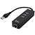 Adaptador USB de Rede RJ45 Gigabit com HUB 3 Portas USB 3.0 Lotus LT-1163 - Imagem 1