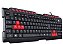 Teclado Gamer VX Gaming Dragon V2, Preto com Vermelho, GT100 - Imagem 1