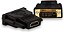 Adaptador Conector DVI-D Dual Link 24+1 pinos Macho para HDMI Fêmea - Imagem 1