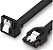 Cabo Sata III 6gb/s - Preto, com Presilha - Imagem 1