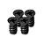 KIT de 4 Parafusos Preto para Fixar Cooler FAN no Gabinete - Imagem 1