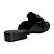 (8120-14659) Mule Bico Quadrado Preto - Imagem 3