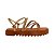 (1458Cft) Flatform Tiras Bronze/Metalizado - Imagem 1