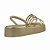 (8311-81041) Sandália Flatform Tiras Ouro Light - Imagem 3