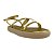 (6811-17801) Sandália Flatform Tiras Cruzadas Metal Ouro - Imagem 2