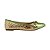 (8302-14202) Sapatilha Bico Fino Laço Ouro Light - Imagem 1