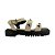 (1522Lzp10) Flatform Tiras Tachas Off White - Imagem 1