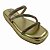 (Z003) Flatform Tiras Strass Colorido Ouro Light - Imagem 4