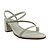 (A2098.25410) Sandália Tira Diagonal Strass Branco - Imagem 2