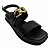 (8343-15197) Flatform Tiras Corrente Preto - Imagem 2