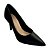 (13560-01) Scarpin Clássico Salto Fino Preto - Imagem 4