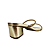 (5154-10620) Tamanco Tiras Strass Ouro Light - Imagem 3