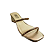 (5154-10620) Tamanco Tiras Strass Ouro Light - Imagem 4