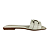 (Ff2253) Sandália Rasteira Detalhe Off White - Imagem 1