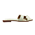 (Ff2288) Rasteira Tiras H Off White - Imagem 1
