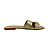 (Ff2288) Rasteira Tiras H Ouro Light - Imagem 1