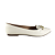 (8302-15688) Sapatilha Bico Fino Detalhe Off White - Imagem 1