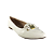 (8302-15688) Sapatilha Bico Fino Detalhe Off White - Imagem 2