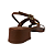 (T011849) Sandália Salto Bloco Esferas Cappuccino - Imagem 3