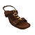 (T011849) Sandália Salto Bloco Esferas Cappuccino - Imagem 4