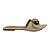 (R261859) Rasteira Detalhe Metalizado Off White - Imagem 1