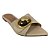 (R261859) Rasteira Detalhe Metalizado Off White - Imagem 4