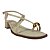 (T011762) Sandália Salto Bloco Tiras Cruzadas Off White - Imagem 2