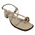 (T011762) Sandália Salto Bloco Tiras Cruzadas Off White - Imagem 4