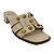 (R011860) Tamanco Tachas Salto Bloco Off White - Imagem 4
