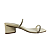 (5154-10620) Tamanco Tiras Strass Off White - Imagem 1