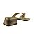 (6946-19234) Tamanco Salto Baixo  Sparkle Champagne - Imagem 3