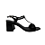 (5313-11539) Sandália Salto Bloco Tiras Preto - Imagem 1