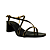 (5313-11744) Sandália Salto Bloco Tiras Preto - Imagem 2